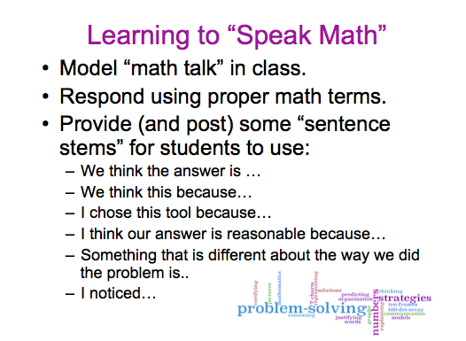 learning to speak math pic